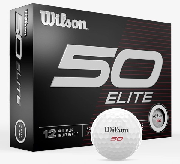 Wilson Staff Fifty Elite Golf Balls 1-Dozen White