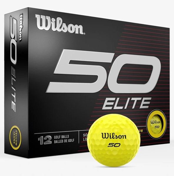 Wilson Staff Fifty Elite Golf Balls 1-Dozen Yellow