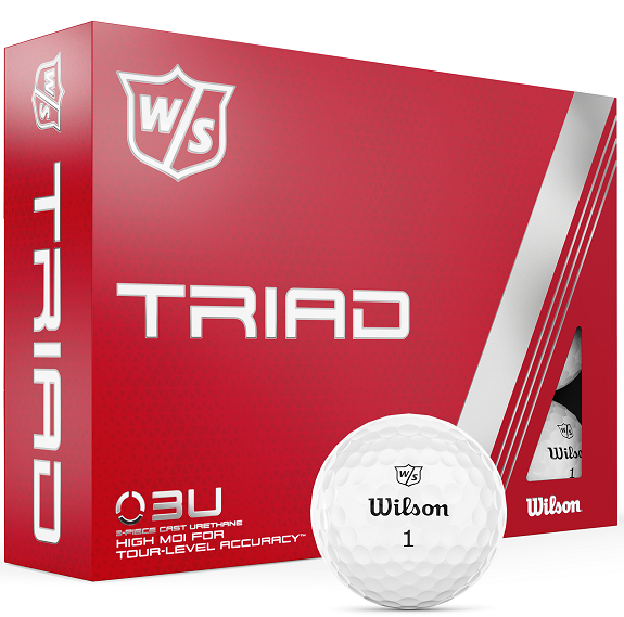 Wilson Staff Triad Golf Balls White