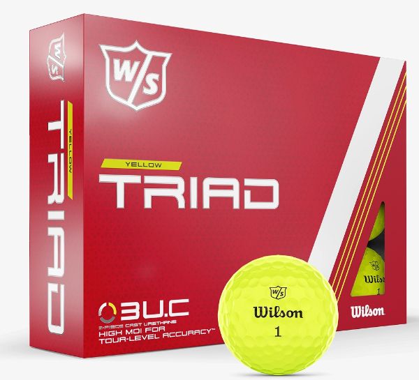 Wilson Staff Triad Golf Balls Yellow