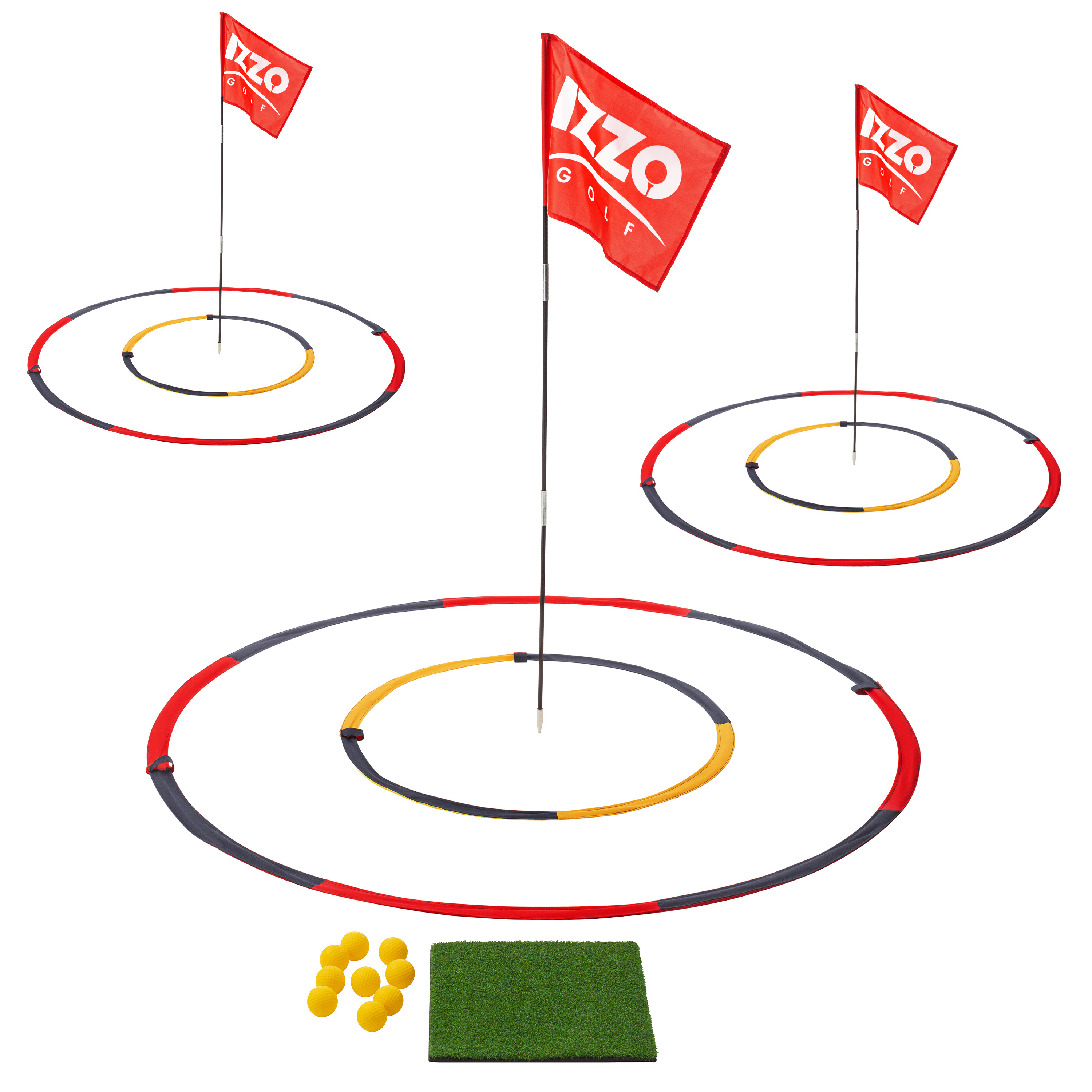 Izzo Golf Backyard Bullseye Practice Set (3 Piece Set)