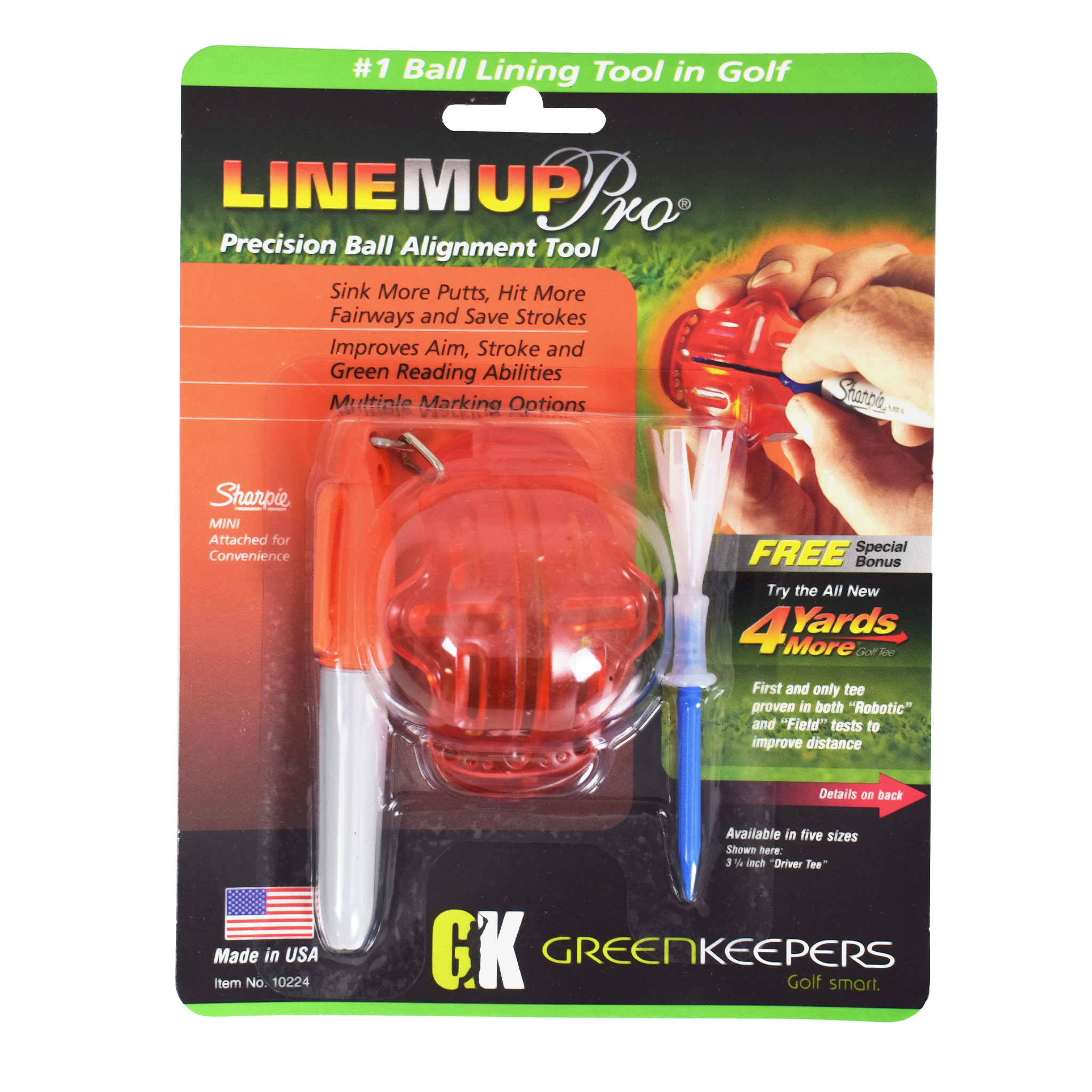 Line M Up Golf PRO Mini Marker Golf Ball Alignment System