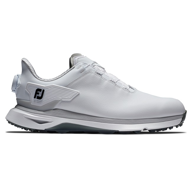 FootJoy Golf ProSLX Boa Spikeless Shoes White/White/Gray Size 8 Medium