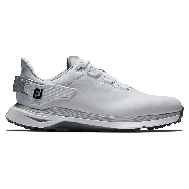 FootJoy Golf ProSLX Carbon Spikeless Shoes White/White/Gray Size 9 Wide