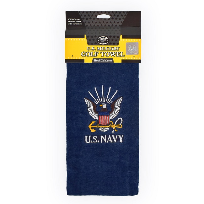 Hot-Z Golf US Military Tri Fold Towel Navy