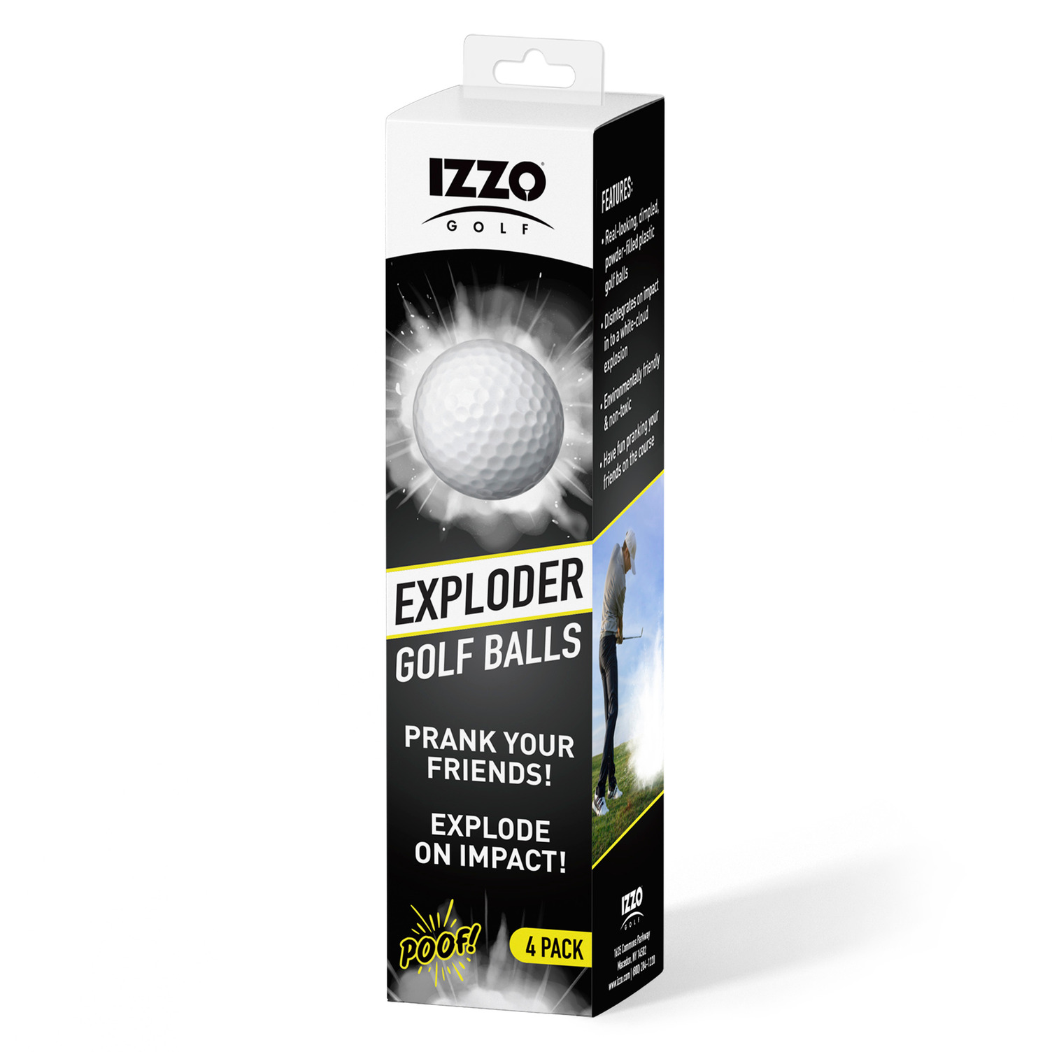 Izzo Golf Exploder Balls (4-Pack)