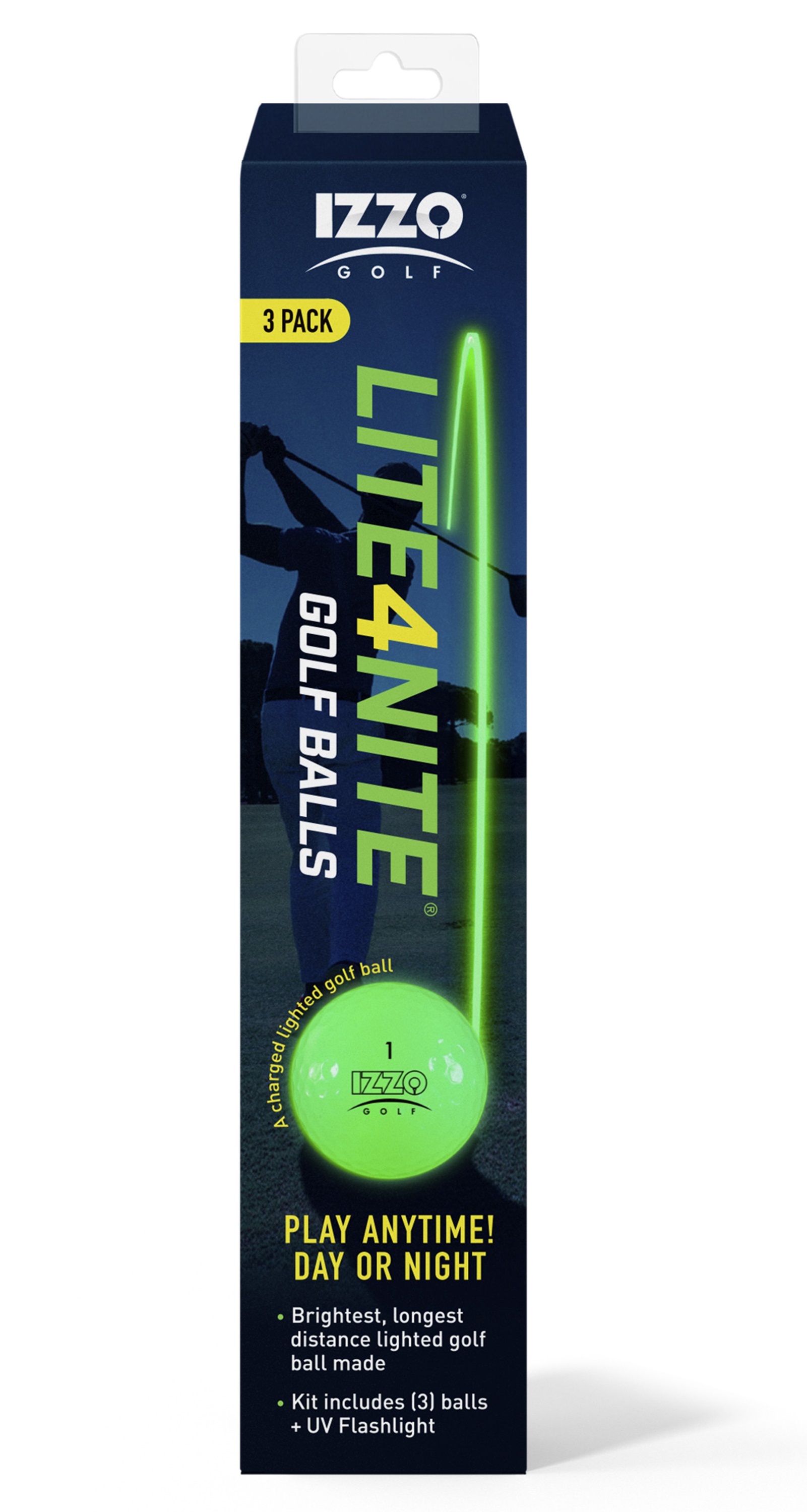 Izzo Golf Lite4Nite Balls (3 Pack)