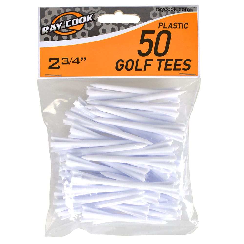 Ray Cook Golf 2 3/4" Plastic Tees (50 Blister Pack)