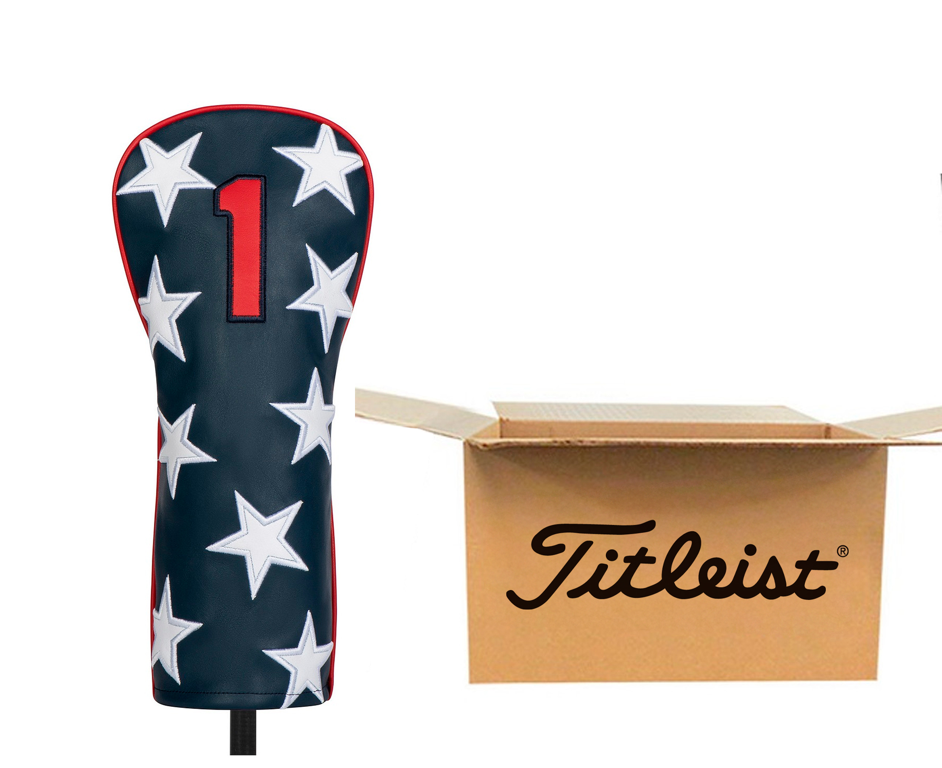 Titleist Golf Stars & Stripes Leather Driver Headcover [OPEN BOX]