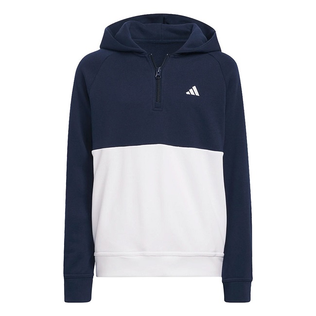 Adidas Golf Juniors Unisex Colorblock Hoodie Collegiate Navy Medium