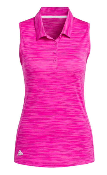 Adidas Golf Ladies Spacedye Sleeveless Polo