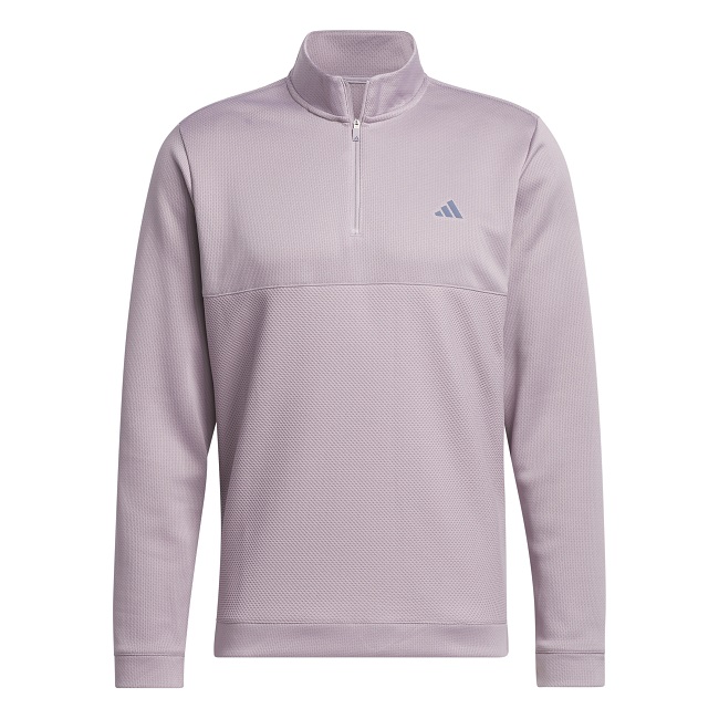 Adidas Golf Ultimate365 Textured Quarter-Zip Top Preloved Fig Extra Large