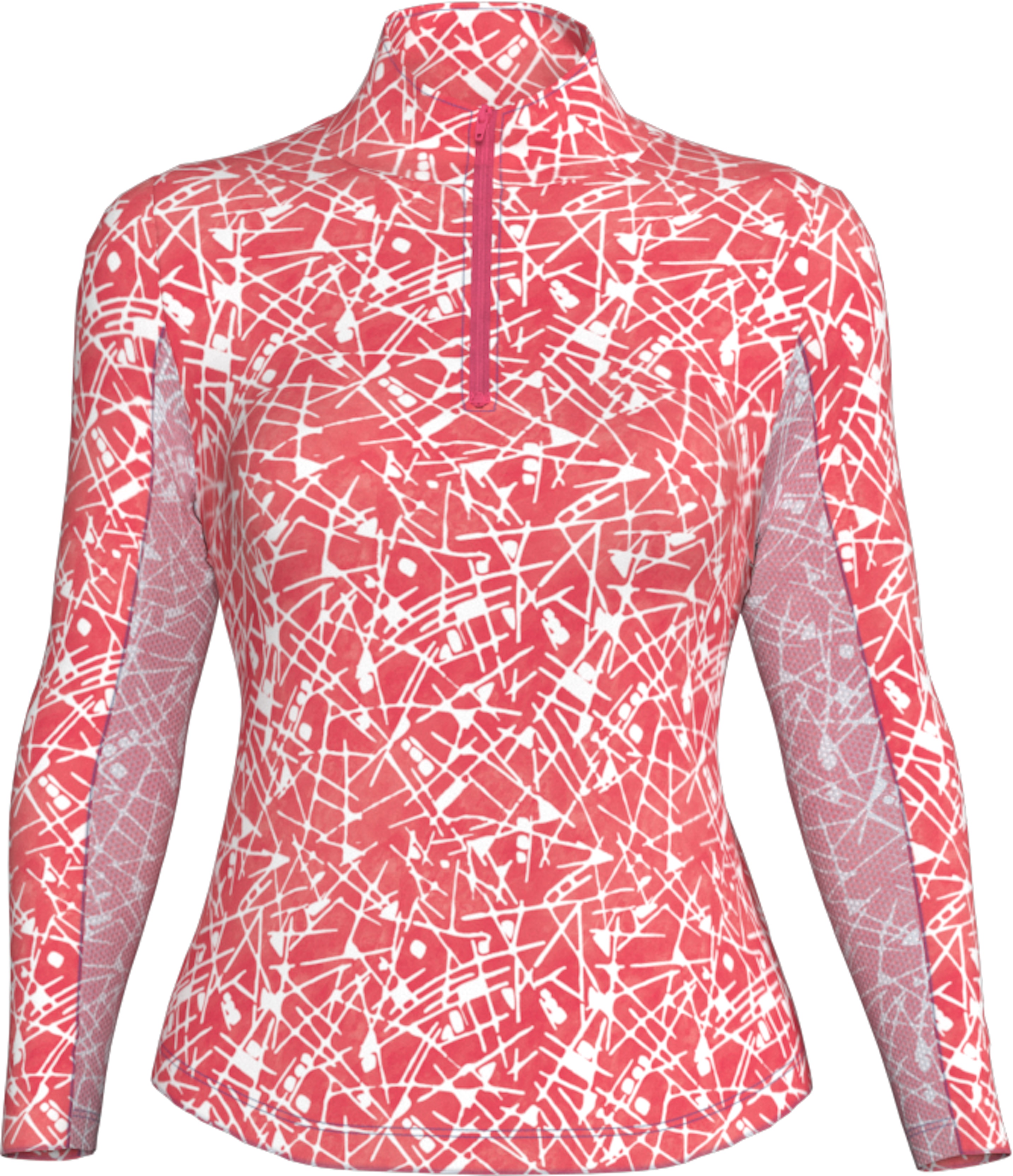 IBKUL Golf Ladies Evie Long Sleeve Zip Mock