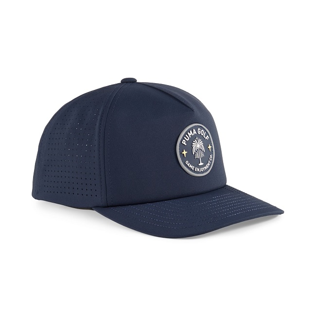 Puma Golf Circle Flower Tech Cap Deep Navy One Size