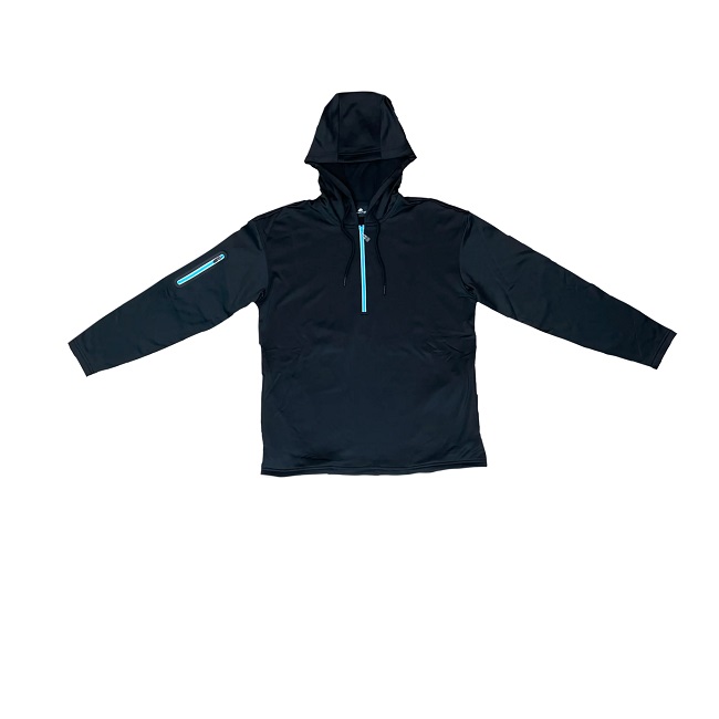 The Weather Company Golf Activewear Hoodie Black/Blue Medium