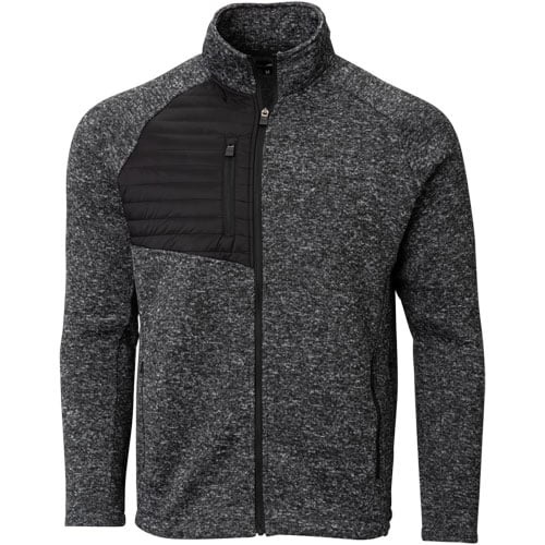 The Weather Company Golf Full Zip Knit Jacket Black Medium