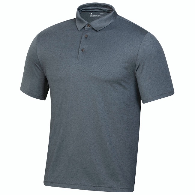 Under Armour Golf Playoff 3.0 Heather Polo Black Heather Medium