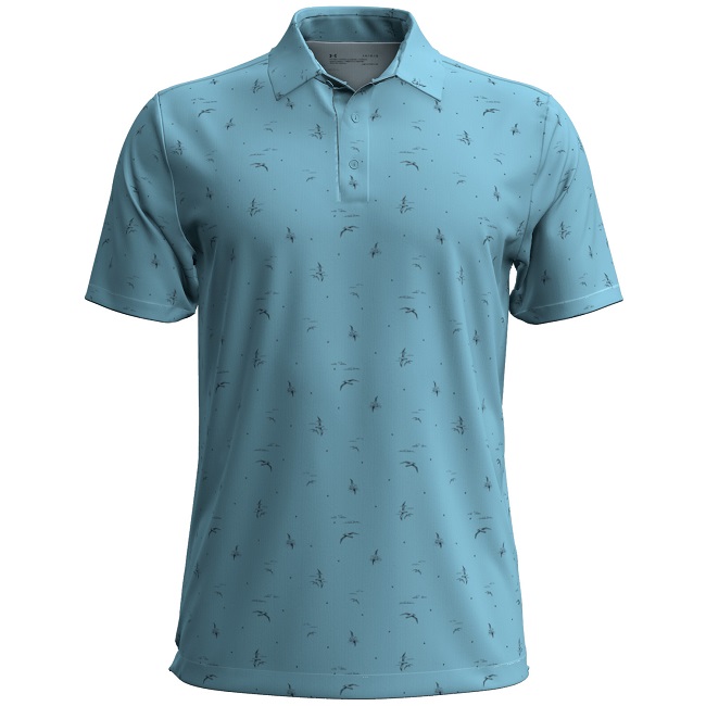 Under Armour Golf Playoff 3.0 Albatross Print Polo Blizzard Medium