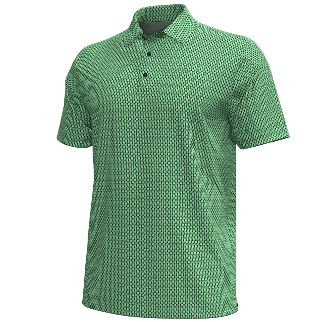 Under Armour Golf Playoff 3.0 Density Print Polo Matrix Green Extra Large