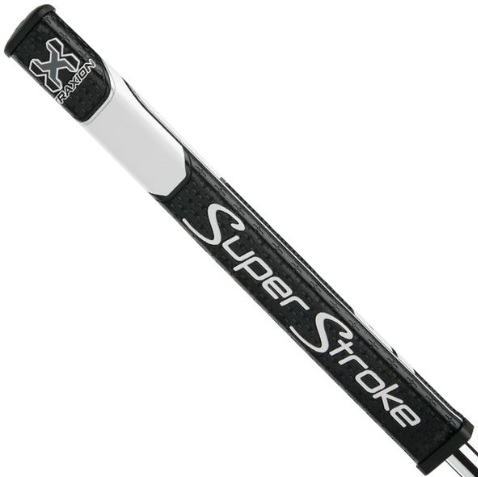 SuperStroke Golf Traxion Flatso 1.0 Putter Grip Black/White