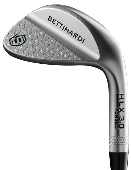 Pre-Owned Bettinardi Golf Hlx 3.0 Satin Chrome Wedge Steel MRH 60* 8* Bounce C Grind Stiff Lob Wedge [Kbs Hi-Rev 125 Steel] *Value*