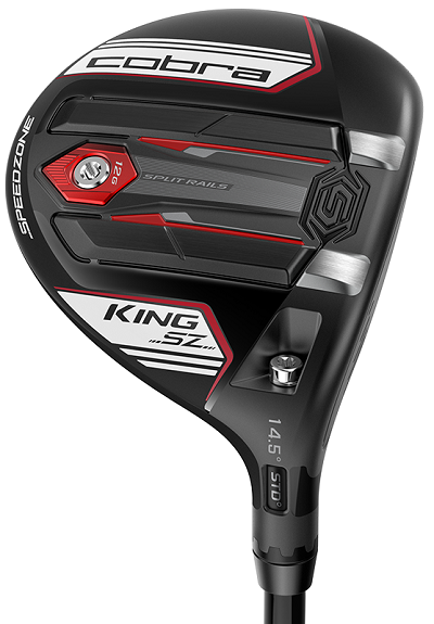 Pre-Owned Cobra King Speedzone Black/White Fairway Graphite MRH 14.5* Stiff #3 Fairway [Mitsubishi Tensei Blue 65 Graphite] *Value*