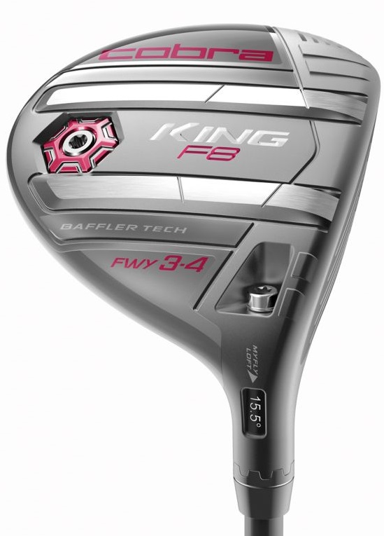 Pre-Owned Cobra King F8 Fairway Graphite LRH Adjustable Ladies #3-4 Fairway [Aldila Nv 55 Graphite] *Very Good*